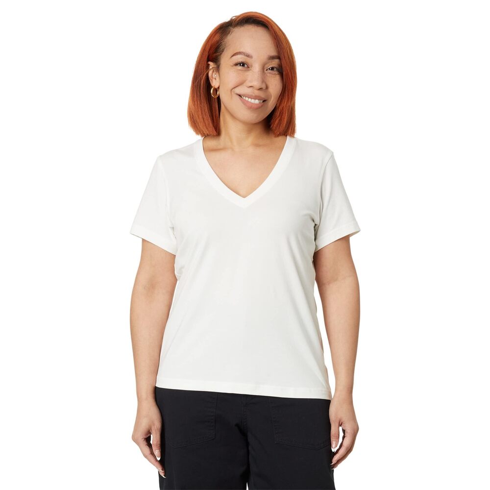 Label, Women, Go-to Vee Regular T-Shirt, LG, One Size